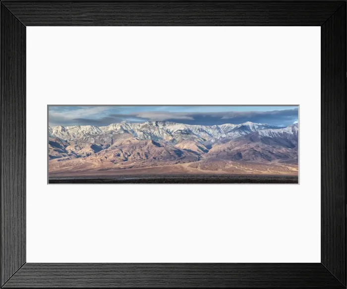 Framed Print : USA, California, Death Valley National Park, Panoramic view of alluvial fan coming