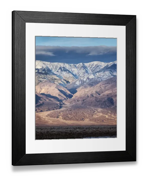 Framed Print : USA, California, Death Valley National Park, Alluvial fan coming out of Panamint