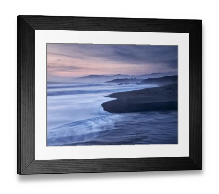 Framed Print : USA, California, Cambria, Dusk at Moonstone Beach Framed Print : USA, California, Cambria, Dusk at Moonstone Beach