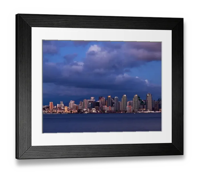 Framed Print : USA, California, San Diego, City skyline at dusk Framed Print : USA, California, San Diego, City skyline at dusk