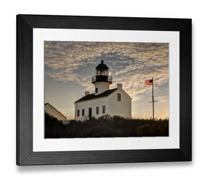 Framed Print : USA, California, San Diego, Old Point Loma Lighthouse at Cabrillo National Monument Framed Print : USA, California, San Diego, Old Point Loma Lighthouse at Cabrillo National Monument