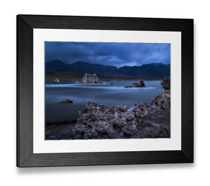 Framed Print : USA, California, Mono Lake, Tufas after dusk Framed Print : USA, California, Mono Lake, Tufas after dusk