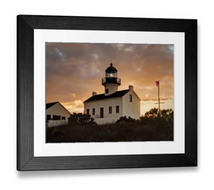 Framed Print : USA, California, San Diego, Old Point Loma Lighthouse at Cabrillo National Monument Framed Print : USA, California, San Diego, Old Point Loma Lighthouse at Cabrillo National Monument
