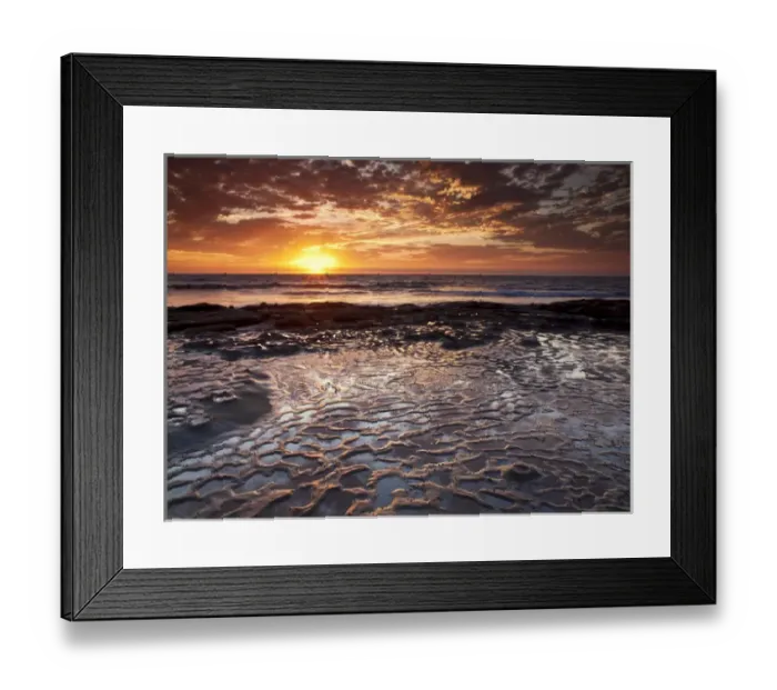 Framed Print : USA, California, La Jolla, Sunset from Coast Blvd. Park Framed Print : USA, California, La Jolla, Sunset from Coast Blvd. Park
