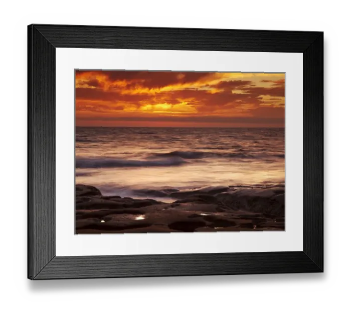 Framed Print : USA, California, La Jolla, Sunset over tide pools at Coast Blvd. Park Framed Print : USA, California, La Jolla, Sunset over tide pools at Coast Blvd. Park