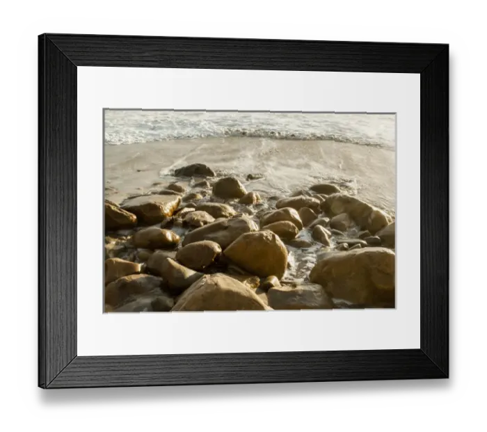 Framed Print : USA: California: Santa Barbara, Montecito, Butterfly Beach, surf, sand, rocks Framed Print : USA: California: Santa Barbara, Montecito, Butterfly Beach, surf, sand, rocks