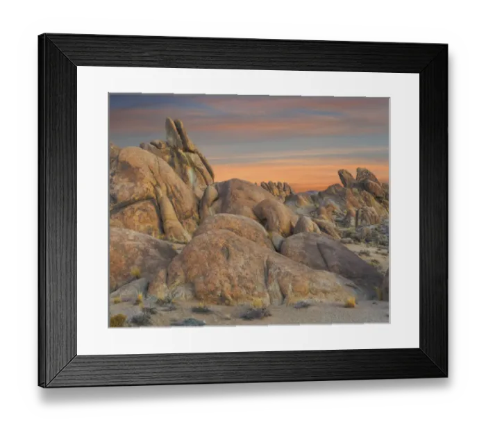 Framed Print : USA, California. Sunset in the Alabama Hills, California Credit as: Don Paulson / Framed Print : USA, California. Sunset in the Alabama Hills, California Credit as: Don Paulson /