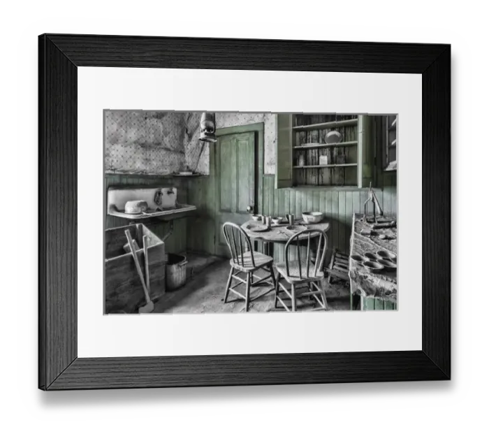 Framed Print : USA, California, Bodie. Inside an abandoned home Framed Print : USA, California, Bodie. Inside an abandoned home