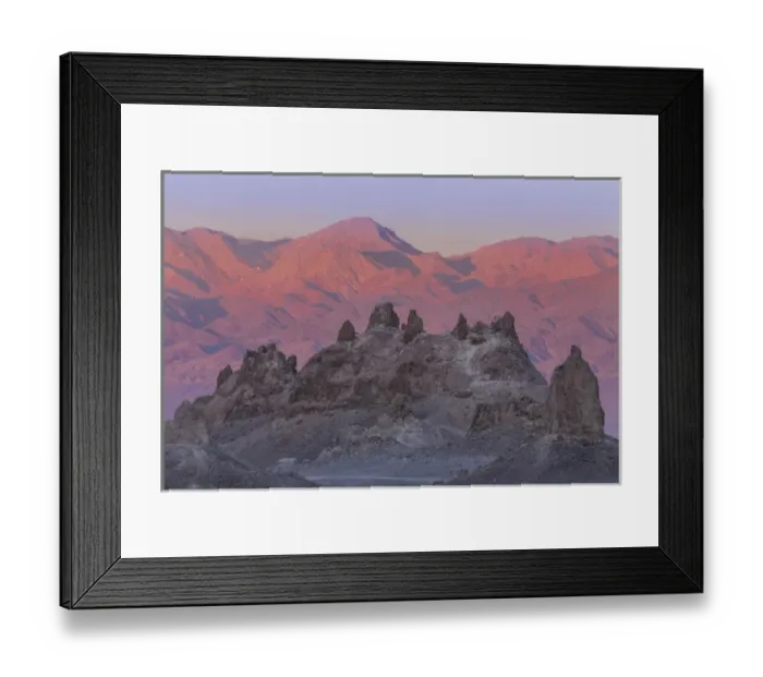 Framed Print : USA, California. Sunset on Trona Pinnacles Framed Print : USA, California. Sunset on Trona Pinnacles