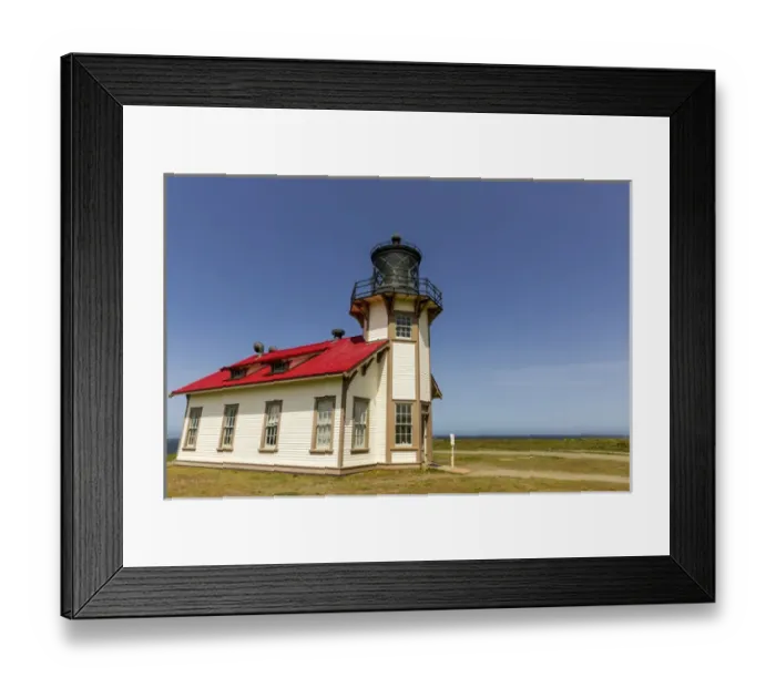 Framed Print : Point Cabrillo Lighthouse near Mendocino, California, USA Framed Print : Point Cabrillo Lighthouse near Mendocino, California, USA