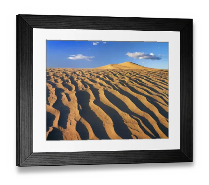 Framed Print : View of sand in desert