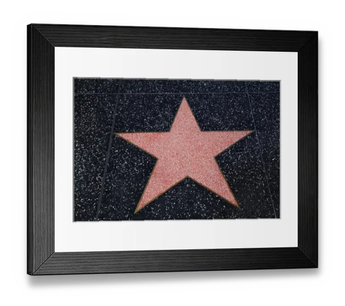 Framed Print : USA, California, Los Angeles, Hollywood, blank star on Hollywood Walk of Fame, Hollywood Framed Print : USA, California, Los Angeles, Hollywood, blank star on Hollywood Walk of Fame, Hollywood