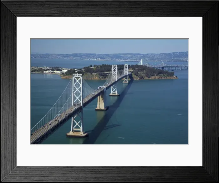Framed Print : USA, California, San Francisco - San Franciscoaa'Oakland Bay Bridge (Bay Bridge)