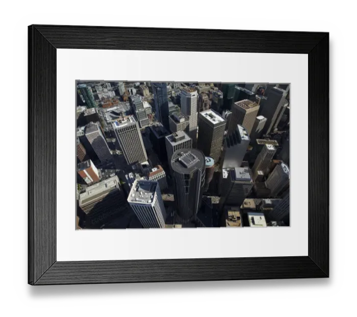Framed Print : USA, California, San Francisco - Looking down onto skyscrapers, Market Street, in Framed Print : USA, California, San Francisco - Looking down onto skyscrapers, Market Street, in