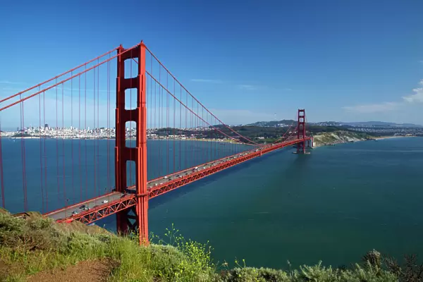 USA, California, San Francisco - Golden Gate Bridge, San Francisco Bay