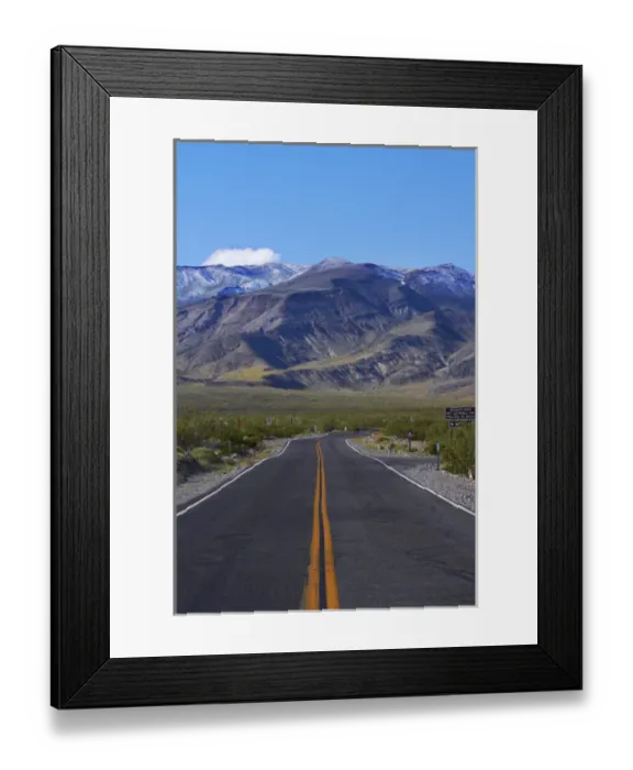Framed Print : Road coming over Panamint Range into Death Valley, Death Valley National Park, Mojave Desert Framed Print : Road coming over Panamint Range into Death Valley, Death Valley National Park, Mojave Desert