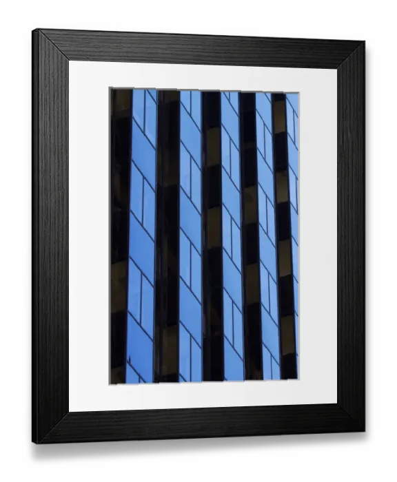 Framed Print : USA, CAlifornia, San Francisco, , Reflection in facade of office buildings at 425 Framed Print : USA, CAlifornia, San Francisco, , Reflection in facade of office buildings at 425