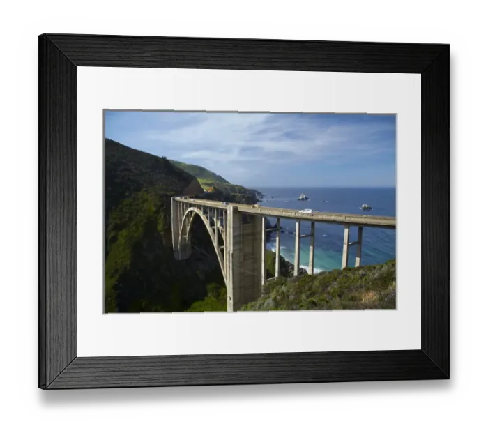 Framed Print : Bixby Creek Bridge, Pacific Coast Highway, Big Sur, Central Coast, California, USA Framed Print : Bixby Creek Bridge, Pacific Coast Highway, Big Sur, Central Coast, California, USA