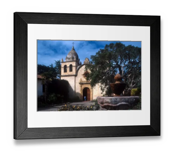 Framed Print : Carmel Mission or Mission San Carlos Borromeo del rio Carmelo in Carmel, California Framed Print : Carmel Mission or Mission San Carlos Borromeo del rio Carmelo in Carmel, California
