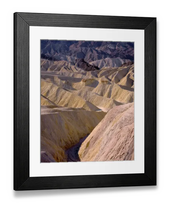 Framed Print : USA, California, Death Valley National Park, Eroded mudstone forms patterns of hills Framed Print : USA, California, Death Valley National Park, Eroded mudstone forms patterns of hills