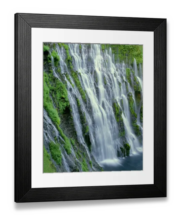Framed Print : USA, California, Cascade Range, McArthur-Burney Falls Memorial State Park, Many underground