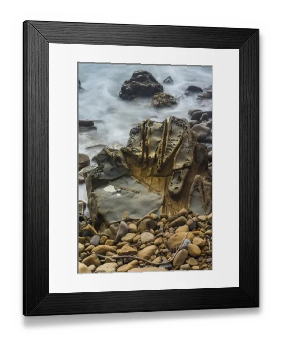 Framed Print : North America, USA, California. Shoreline abstract landscape of Tafoni formation Framed Print : North America, USA, California. Shoreline abstract landscape of Tafoni formation