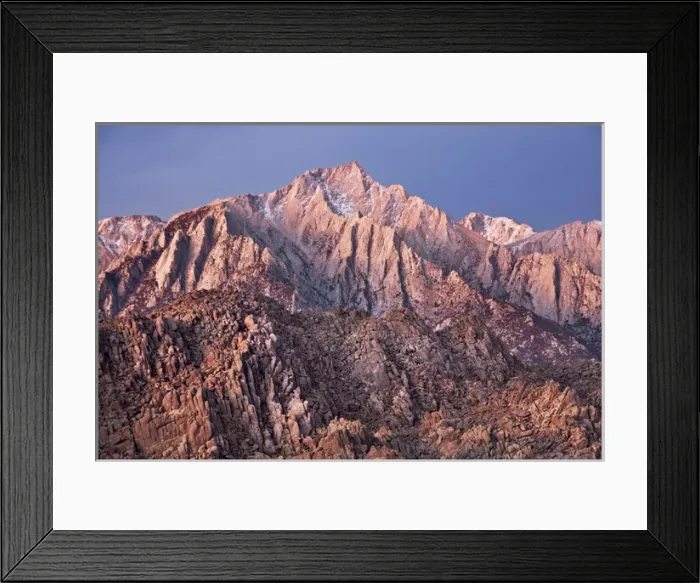 Framed Print : USA California Alabama Hills Eastern Sierra Nevada Mountains