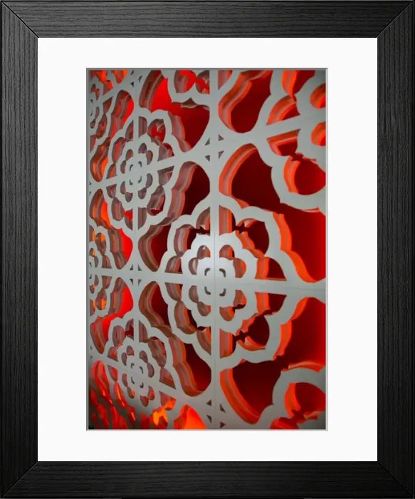 Framed Print : Wall pattern, Palm Springs, California, USA Framed Print : Wall pattern, Palm Springs, California, USA