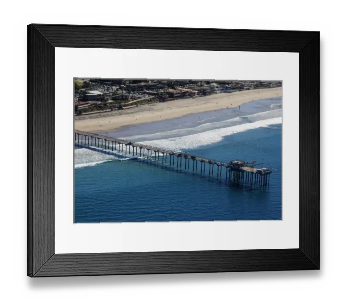 Framed Print : USA, California, San Diego. Scripps Pier, La Jolla Shores Framed Print : USA, California, San Diego. Scripps Pier, La Jolla Shores