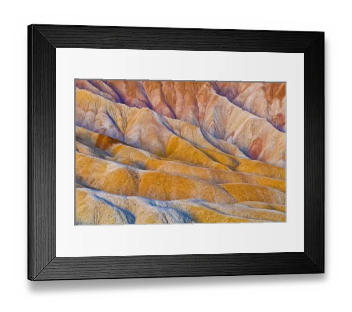 Framed Print : Eroded hills below Zabriskie Point, Death Valley National Park. California USA Framed Print : Eroded hills below Zabriskie Point, Death Valley National Park. California USA