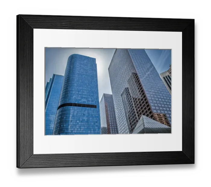 Framed Print : North America, Los Angeles, California. Skyscrapers and building reflections Framed Print : North America, Los Angeles, California. Skyscrapers and building reflections