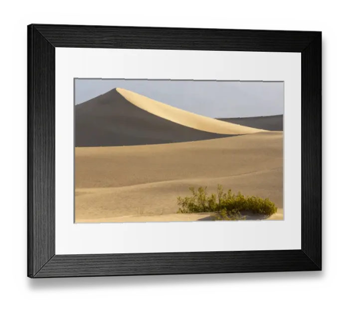 Framed Print : Mesquite Flat Sand Dunes at dawn, Death Valley, California