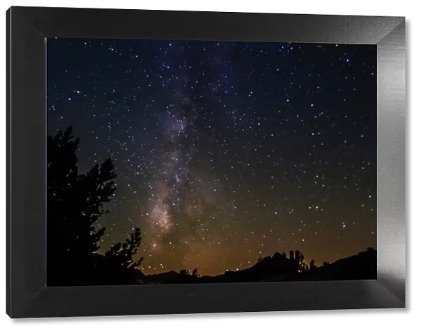 The Milky Way above Dusy Basin, Kings Canyon National Park, California USA