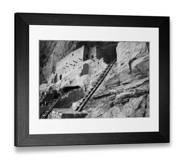 Framed Print : USA Colorado Mesa Verde Ladder House Framed Print : USA Colorado Mesa Verde Ladder House