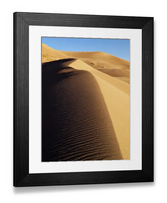 Framed Print : USA, Colorado, Great Sand Dunes National Park and Preserve, Dunes in morning light Framed Print : USA, Colorado, Great Sand Dunes National Park and Preserve, Dunes in morning light