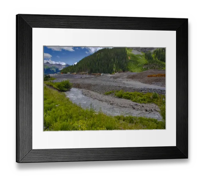Framed Print : USA, Colorado. New Campbird Mine on road to Yankee Boy Basin, San Juan Mountains