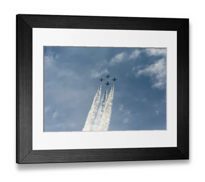 Framed Print : USAF Thunderbirds flying in formation