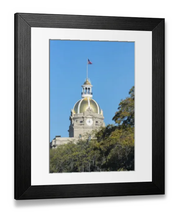Framed Print : USA, Georgia, Savannah, City Hall Framed Print : USA, Georgia, Savannah, City Hall