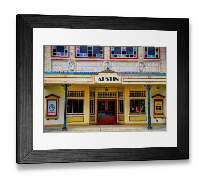 Framed Print : USA; Georgia; Fort Valley; Historic Austin Theatre in Fort Valley Framed Print : USA; Georgia; Fort Valley; Historic Austin Theatre in Fort Valley