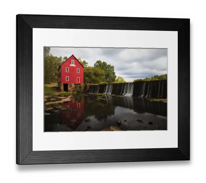 Framed Print : USA; Georgia; Savannah; Historic Starrs Mill in Georgia