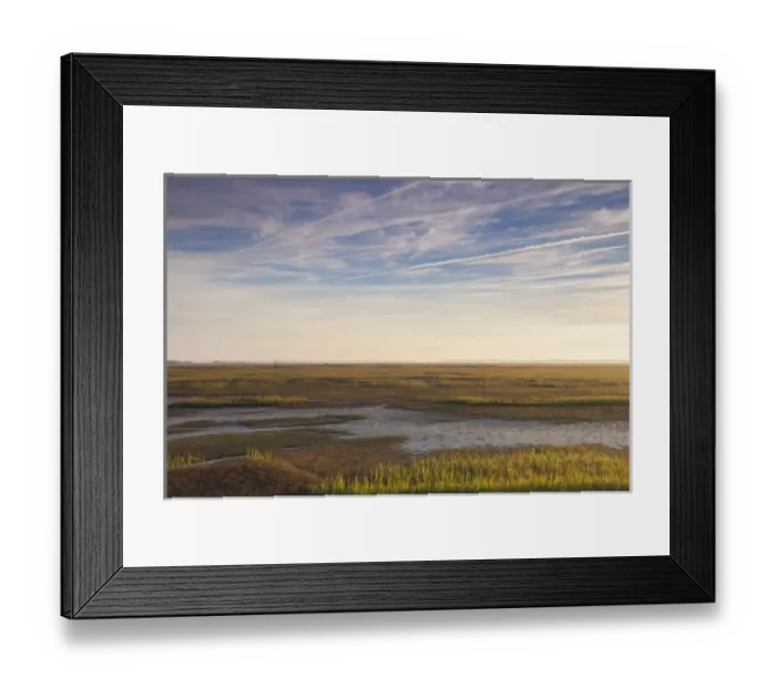 Framed Print : USA, Georgia, Brunswick, dawn view along the Bruswick River marshes