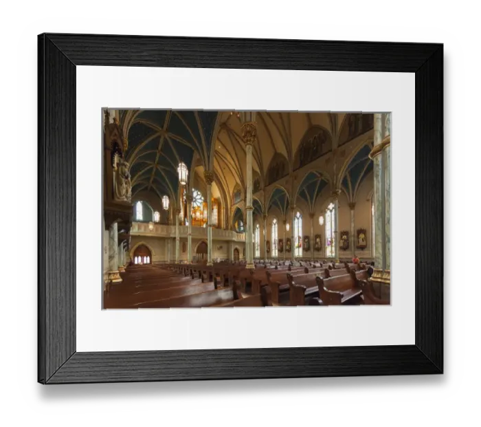 Framed Print : USA, Georgia, Savannah, Cathedral of St. John the Baptist, interior Framed Print : USA, Georgia, Savannah, Cathedral of St. John the Baptist, interior