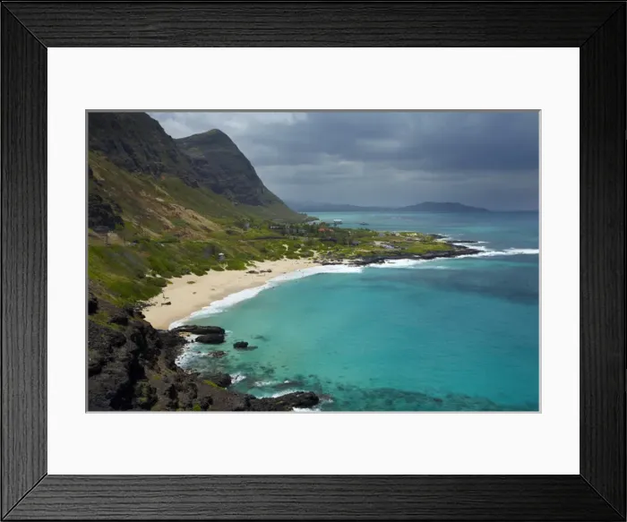 Framed Print : USA, Hawaii, Oahu, Makapu u Beach
