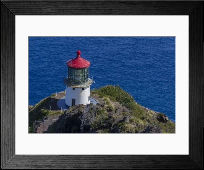 Framed Print : USA, Hawaii, Oahu, Waimanalo. U. S. Coast Guard Makapuu Point Light Framed Print : USA, Hawaii, Oahu, Waimanalo. U. S. Coast Guard Makapuu Point Light