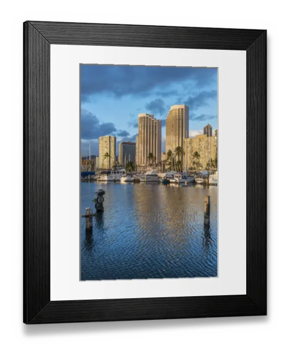 Framed Print : USA, Hawaii, Oahu, Honolulu, Ala Moana Marina Framed Print : USA, Hawaii, Oahu, Honolulu, Ala Moana Marina