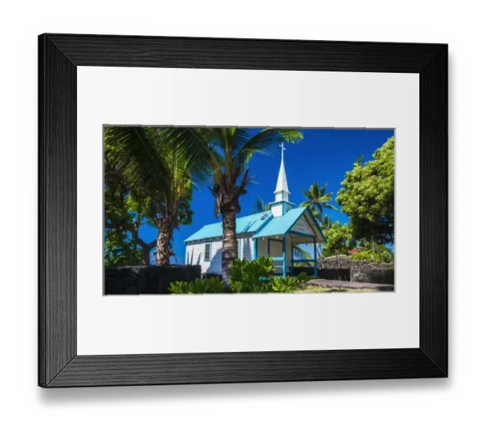 Framed Print : St. Peters Catholic Church, Kailua-Kona, The Big Island, Hawaii USA Framed Print : St. Peters Catholic Church, Kailua-Kona, The Big Island, Hawaii USA