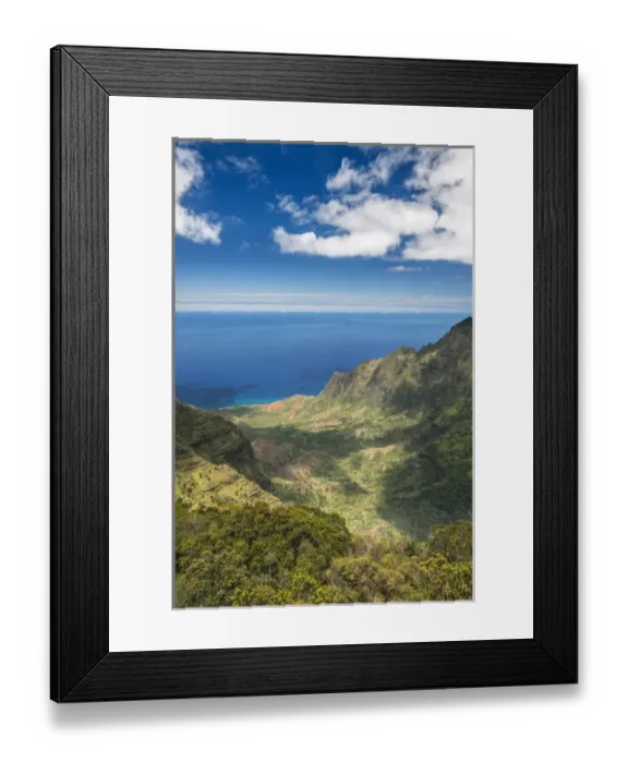 Framed Print : Hawaii, Kauai, Kokee State Park, View of the Kalalau Valley from Pu u o Kila Lookout Framed Print : Hawaii, Kauai, Kokee State Park, View of the Kalalau Valley from Pu u o Kila Lookout