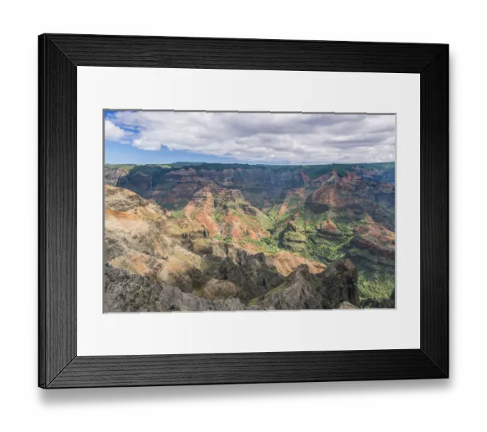 Framed Print : Hawaii, Kauai, Waimea Canyon