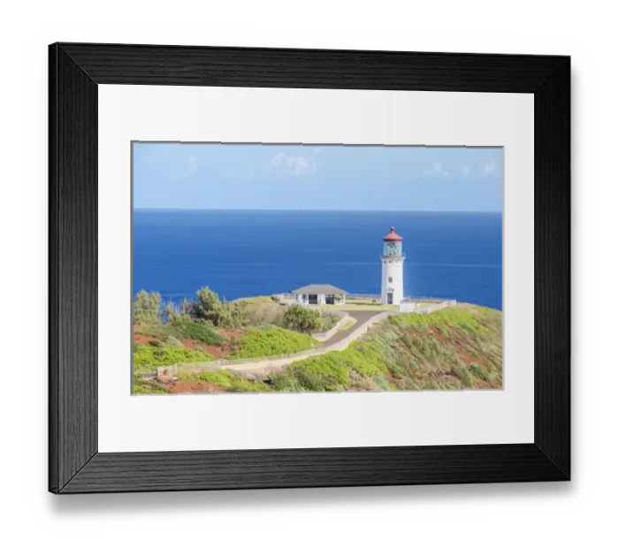 Framed Print : Hawaii, Kauai, Kilauea Lighthouse