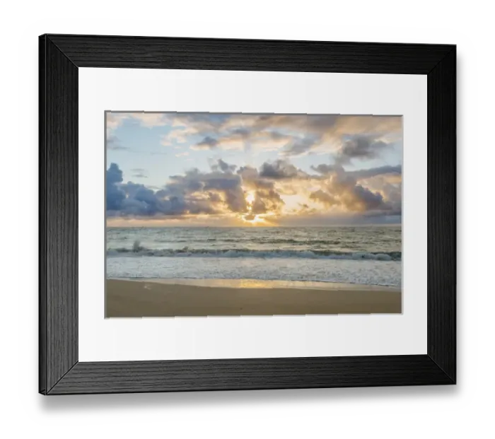 Framed Print : Hawaii, Kauai, Kealia Beach Sunrise Framed Print : Hawaii, Kauai, Kealia Beach Sunrise
